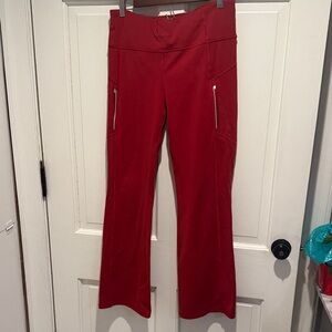 Athleta Red Boot Cut Pants